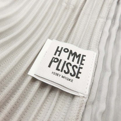 【中古】オム プリッセ イッセイミヤケ HOMME PLISSE ISSEY MIYAKE ポリエステル プリーツ イージーパンツ ライトグレー【 1 】【 状態ランクA 】【 メンズ 】