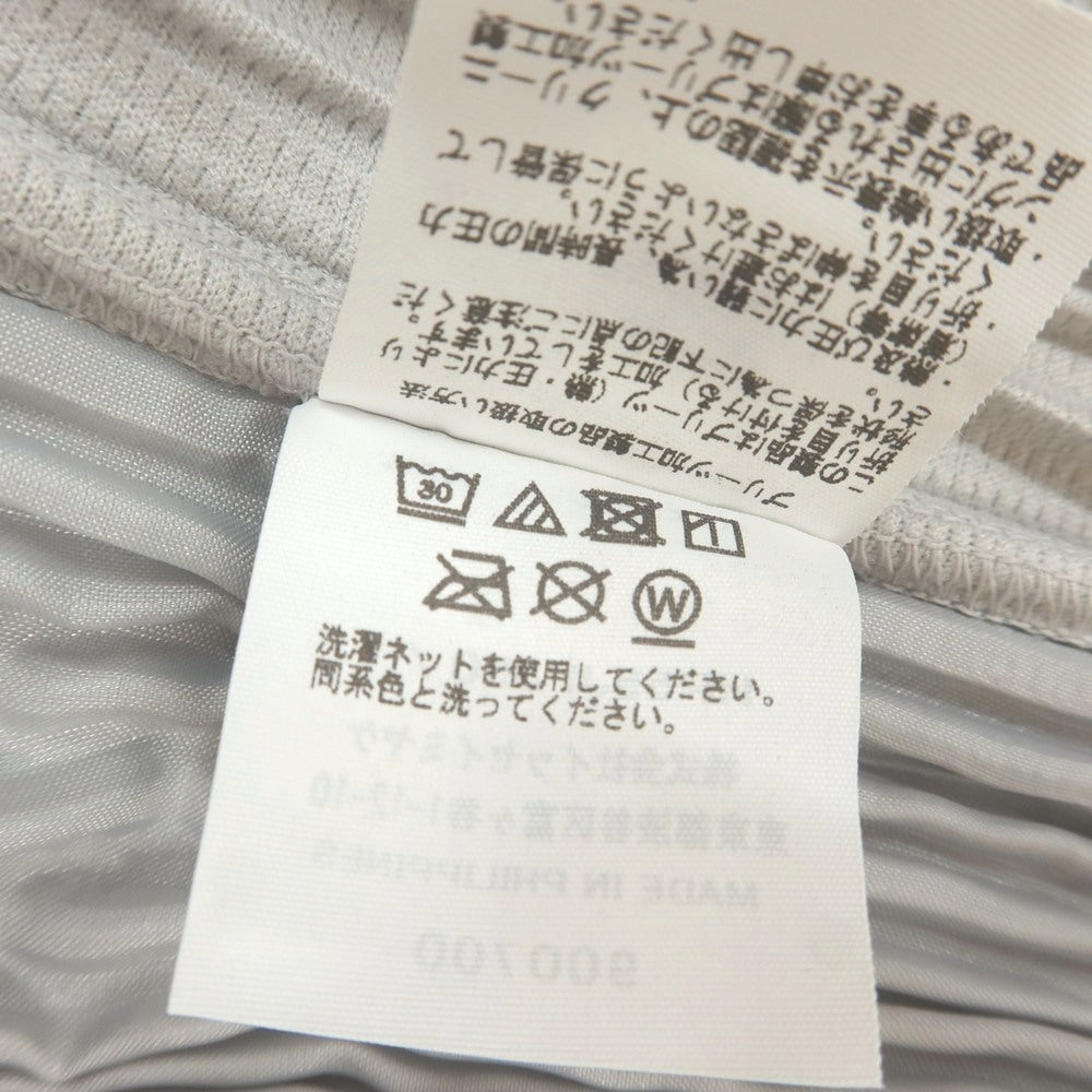 【中古】オム プリッセ イッセイミヤケ HOMME PLISSE ISSEY MIYAKE ポリエステル プリーツ イージーパンツ ライトグレー【 1 】【 状態ランクA 】【 メンズ 】 [BPD]