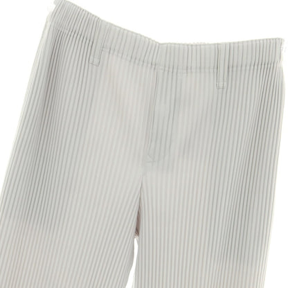 【中古】オム プリッセ イッセイミヤケ HOMME PLISSE ISSEY MIYAKE ポリエステル プリーツ イージーパンツ ライトグレー【 3 】【 状態ランクA 】【 メンズ 】