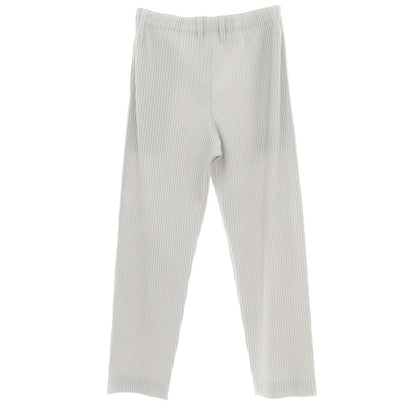 【中古】オム プリッセ イッセイミヤケ HOMME PLISSE ISSEY MIYAKE ポリエステル プリーツ イージーパンツ ライトグレー【 3 】【 状態ランクA 】【 メンズ 】