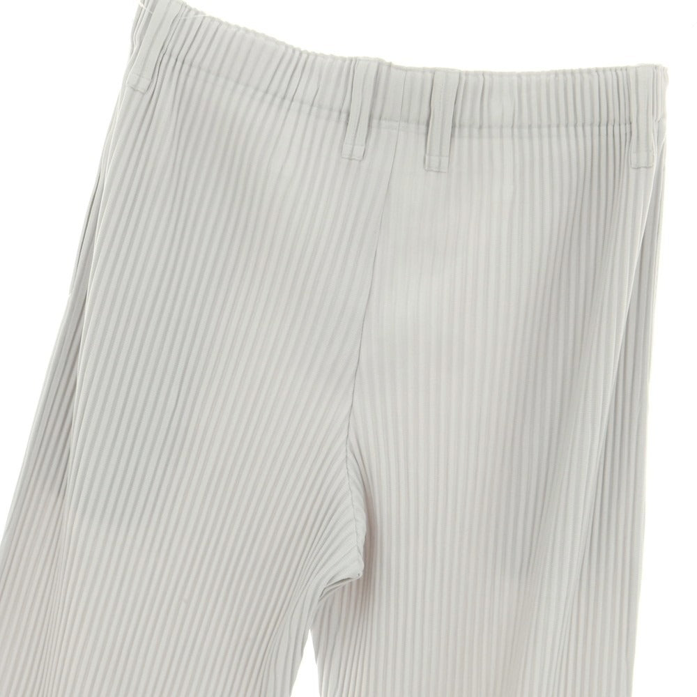 【中古】オム プリッセ イッセイミヤケ HOMME PLISSE ISSEY MIYAKE ポリエステル プリーツ イージーパンツ ライトグレー【 3 】【 状態ランクA 】【 メンズ 】