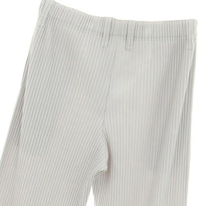 【中古】オム プリッセ イッセイミヤケ HOMME PLISSE ISSEY MIYAKE ポリエステル プリーツ イージーパンツ ライトグレー【 3 】【 状態ランクA 】【 メンズ 】