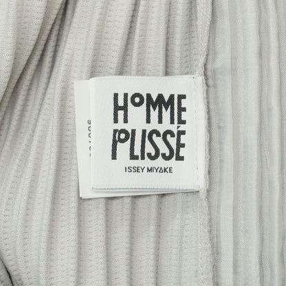 【中古】オム プリッセ イッセイミヤケ HOMME PLISSE ISSEY MIYAKE ポリエステル プリーツ イージーパンツ ライトグレー【 3 】【 状態ランクA 】【 メンズ 】