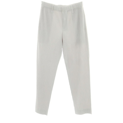 【中古】オム プリッセ イッセイミヤケ HOMME PLISSE ISSEY MIYAKE ポリエステル プリーツ イージーパンツ ライトグレー【 3 】【 状態ランクA 】【 メンズ 】