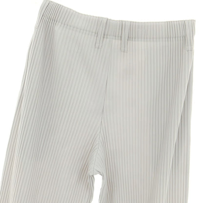 【中古】オム プリッセ イッセイミヤケ HOMME PLISSE ISSEY MIYAKE ポリエステル プリーツ イージーパンツ ライトグレー【 3 】【 状態ランクA 】【 メンズ 】