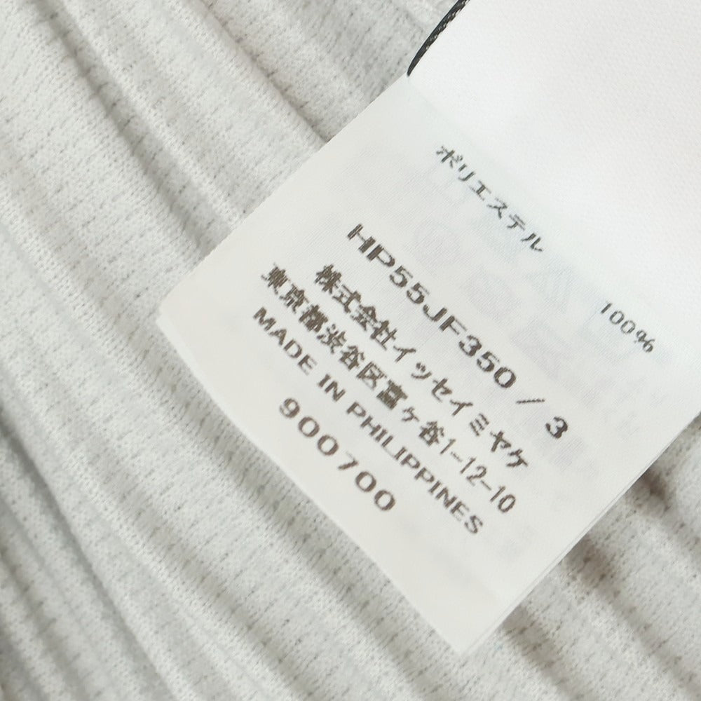 【中古】オム プリッセ イッセイミヤケ HOMME PLISSE ISSEY MIYAKE ポリエステル プリーツ イージーパンツ ライトグレー【 3 】【 状態ランクA 】【 メンズ 】