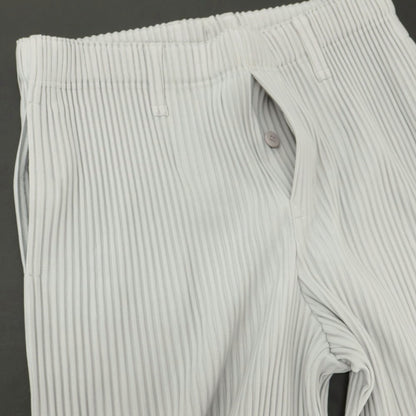 【中古】オム プリッセ イッセイミヤケ HOMME PLISSE ISSEY MIYAKE ポリエステル プリーツ イージーパンツ ライトグレー【 3 】【 状態ランクA 】【 メンズ 】