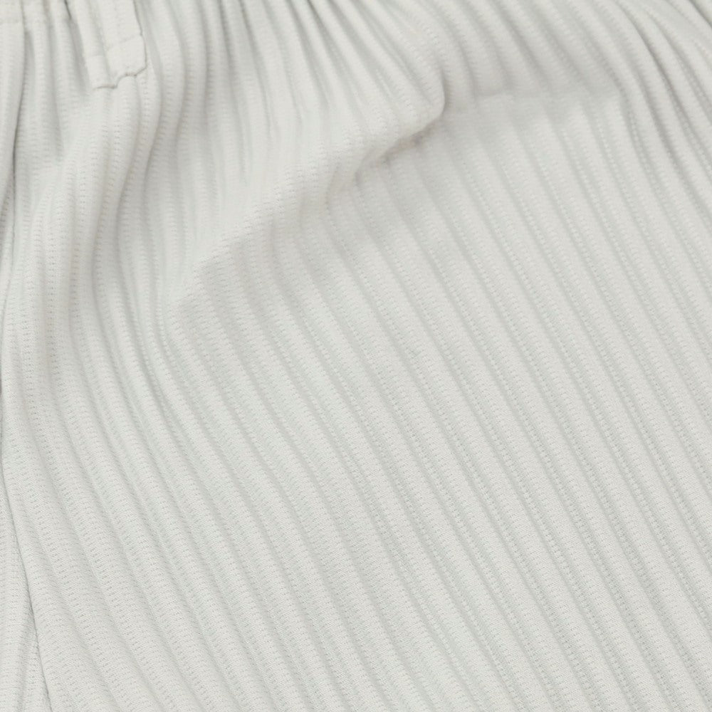 【中古】オム プリッセ イッセイミヤケ HOMME PLISSE ISSEY MIYAKE ポリエステル プリーツ イージーパンツ ライトグレー【 3 】【 状態ランクA 】【 メンズ 】 [BPD]