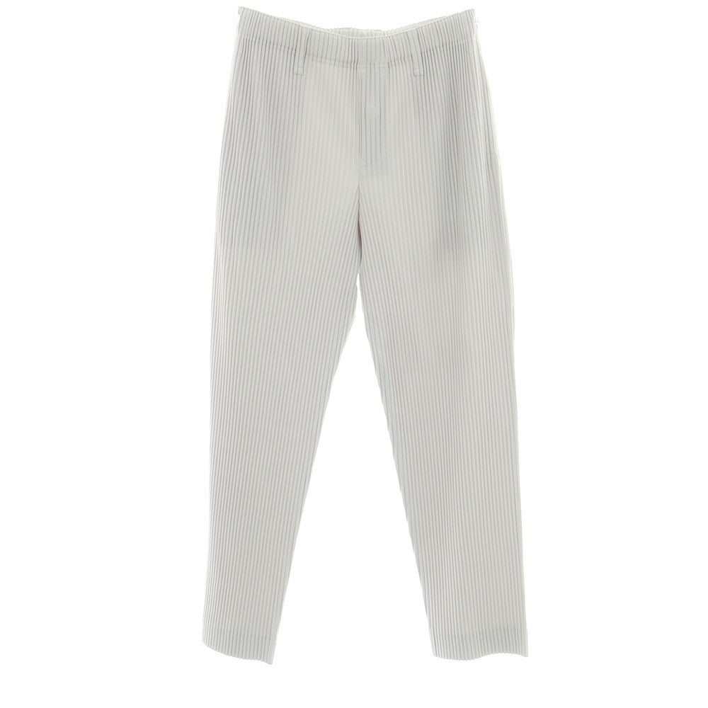 【中古】オム プリッセ イッセイミヤケ HOMME PLISSE ISSEY MIYAKE ポリエステル プリーツ イージーパンツ ライトグレー【 3 】【 状態ランクA 】【 メンズ 】[CPD]