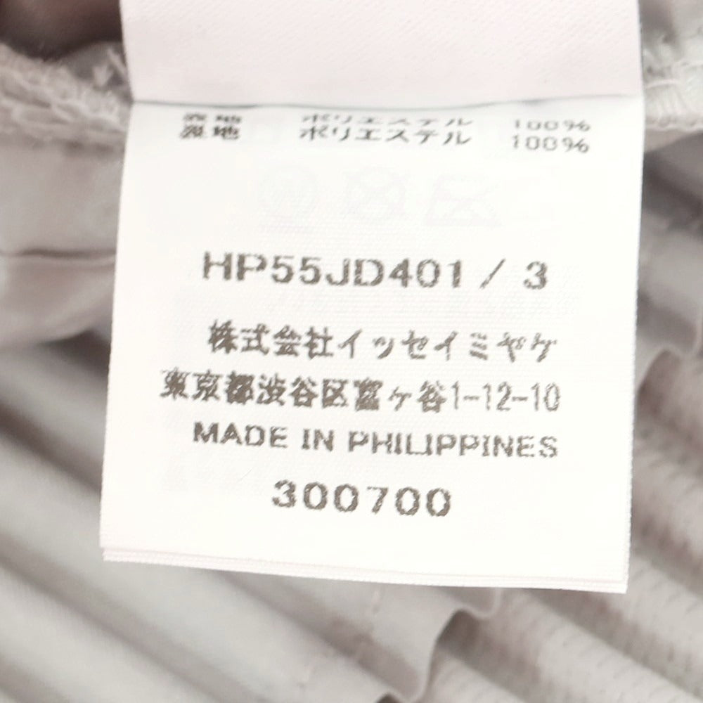 【中古】オム プリッセ イッセイミヤケ HOMME PLISSE ISSEY MIYAKE プリーツ加工 カジュアルジャケット ライトグレー【 サイズ3 】【 状態ランクA 】【 メンズ 】 [BPD]