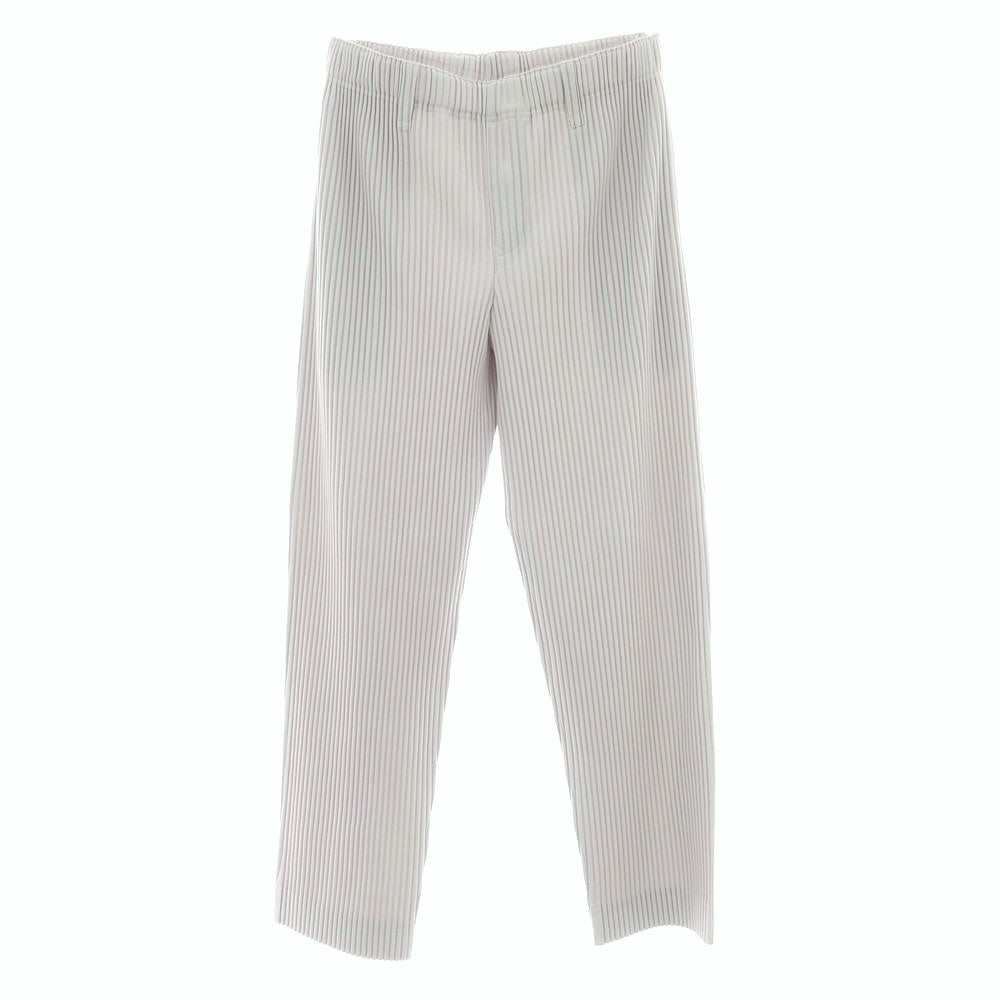 【中古】オム プリッセ イッセイミヤケ HOMME PLISSE ISSEY MIYAKE ポリエステル プリーツ イージーパンツ ライトグレー【 3 】【 状態ランクA 】【 メンズ 】