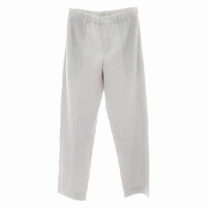 【中古】オム プリッセ イッセイミヤケ HOMME PLISSE ISSEY MIYAKE ポリエステル プリーツ イージーパンツ ライトグレー【 3 】【 状態ランクA 】【 メンズ 】