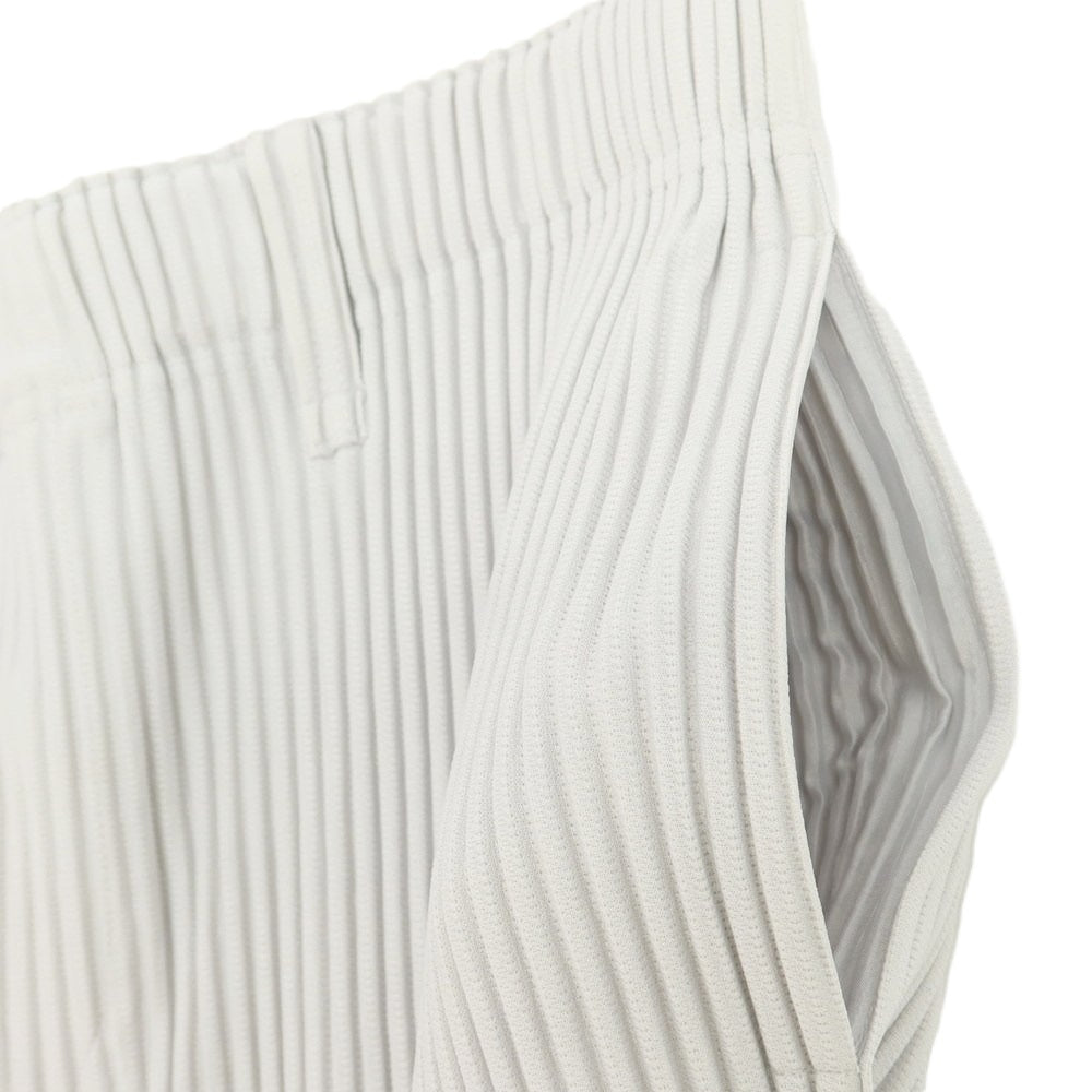 【中古】オム プリッセ イッセイミヤケ HOMME PLISSE ISSEY MIYAKE ポリエステル プリーツ イージーパンツ ライトグレー【 3 】【 状態ランクA 】【 メンズ 】