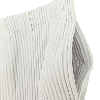 【中古】オム プリッセ イッセイミヤケ HOMME PLISSE ISSEY MIYAKE ポリエステル プリーツ イージーパンツ ライトグレー【 3 】【 状態ランクA 】【 メンズ 】