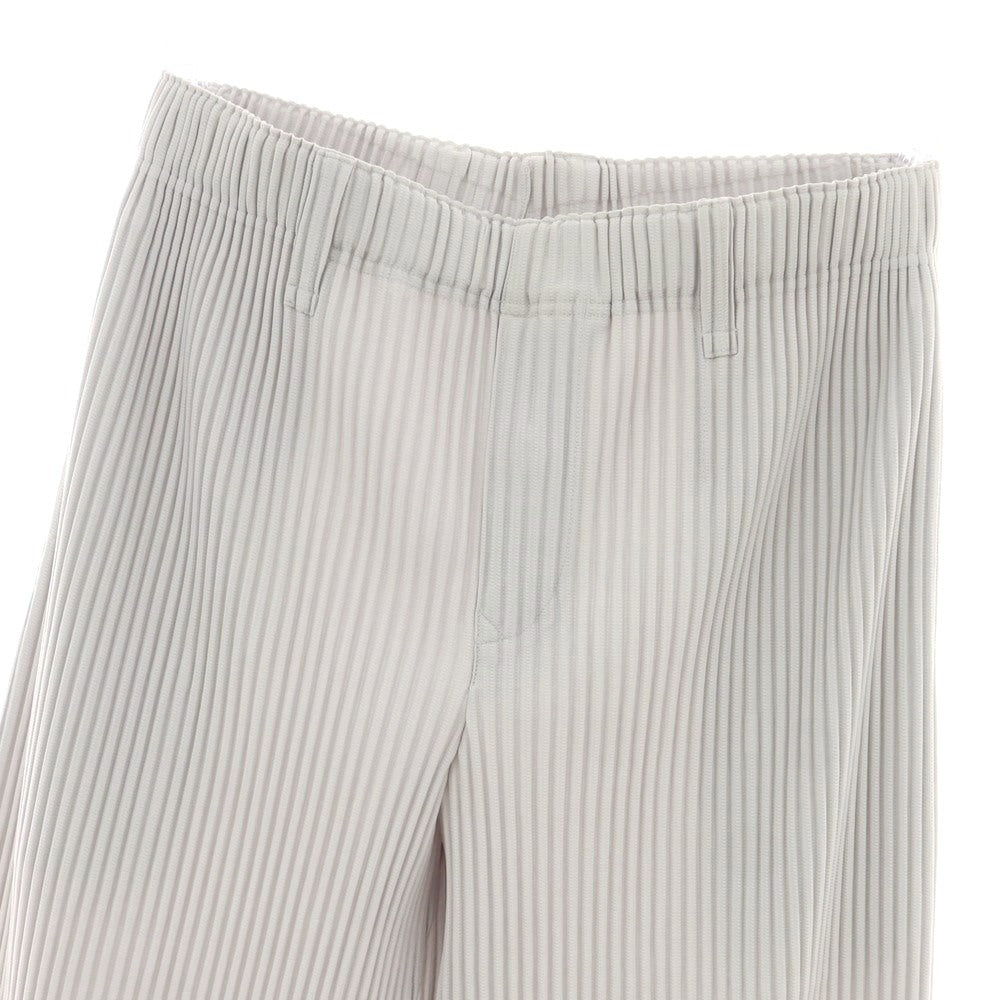 【中古】オム プリッセ イッセイミヤケ HOMME PLISSE ISSEY MIYAKE ポリエステル プリーツ イージーパンツ ライトグレー【 3 】【 状態ランクA 】【 メンズ 】