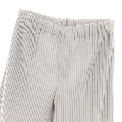 【中古】オム プリッセ イッセイミヤケ HOMME PLISSE ISSEY MIYAKE ポリエステル プリーツ イージーパンツ ライトグレー【 3 】【 状態ランクA 】【 メンズ 】