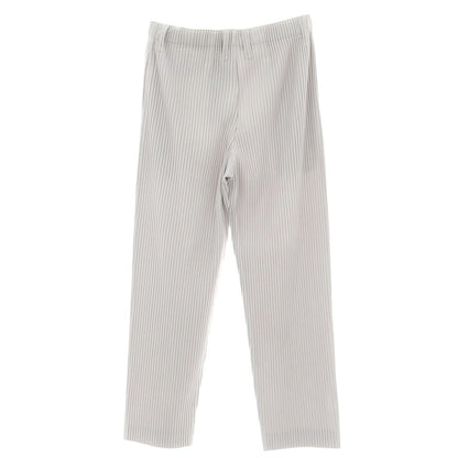 【中古】オム プリッセ イッセイミヤケ HOMME PLISSE ISSEY MIYAKE ポリエステル プリーツ イージーパンツ ライトグレー【 3 】【 状態ランクA 】【 メンズ 】