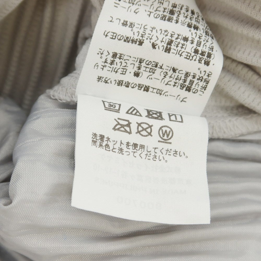 【中古】オム プリッセ イッセイミヤケ HOMME PLISSE ISSEY MIYAKE ポリエステル プリーツ イージーパンツ ライトグレー【 3 】【 状態ランクA 】【 メンズ 】