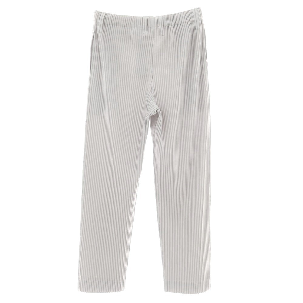 【中古】オム プリッセ イッセイミヤケ HOMME PLISSE ISSEY MIYAKE ポリエステル プリーツ イージーパンツ ライトグレー【 サイズ3 】【 状態ランクA 】【 メンズ 】 [BPD]