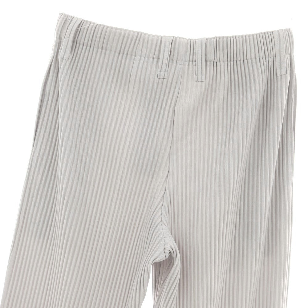 【中古】オム プリッセ イッセイミヤケ HOMME PLISSE ISSEY MIYAKE ポリエステル プリーツ イージーパンツ ライトグレー【 サイズ3 】【 状態ランクA 】【 メンズ 】 [BPD]