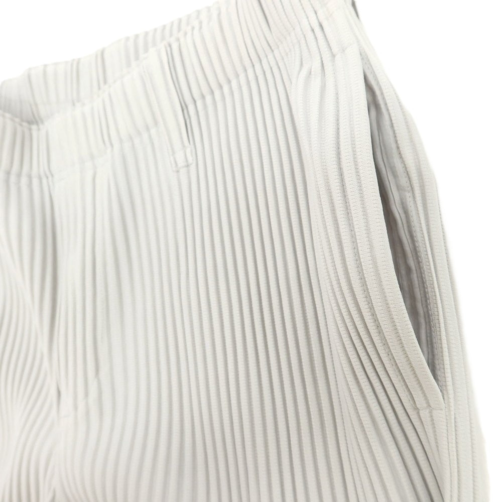 【中古】オム プリッセ イッセイミヤケ HOMME PLISSE ISSEY MIYAKE ポリエステル プリーツ イージーパンツ ライトグレー【 サイズ3 】【 状態ランクA 】【 メンズ 】 [BPD]