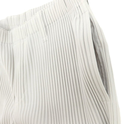 【中古】オム プリッセ イッセイミヤケ HOMME PLISSE ISSEY MIYAKE ポリエステル プリーツ イージーパンツ ライトグレー【 3 】【 状態ランクA 】【 メンズ 】