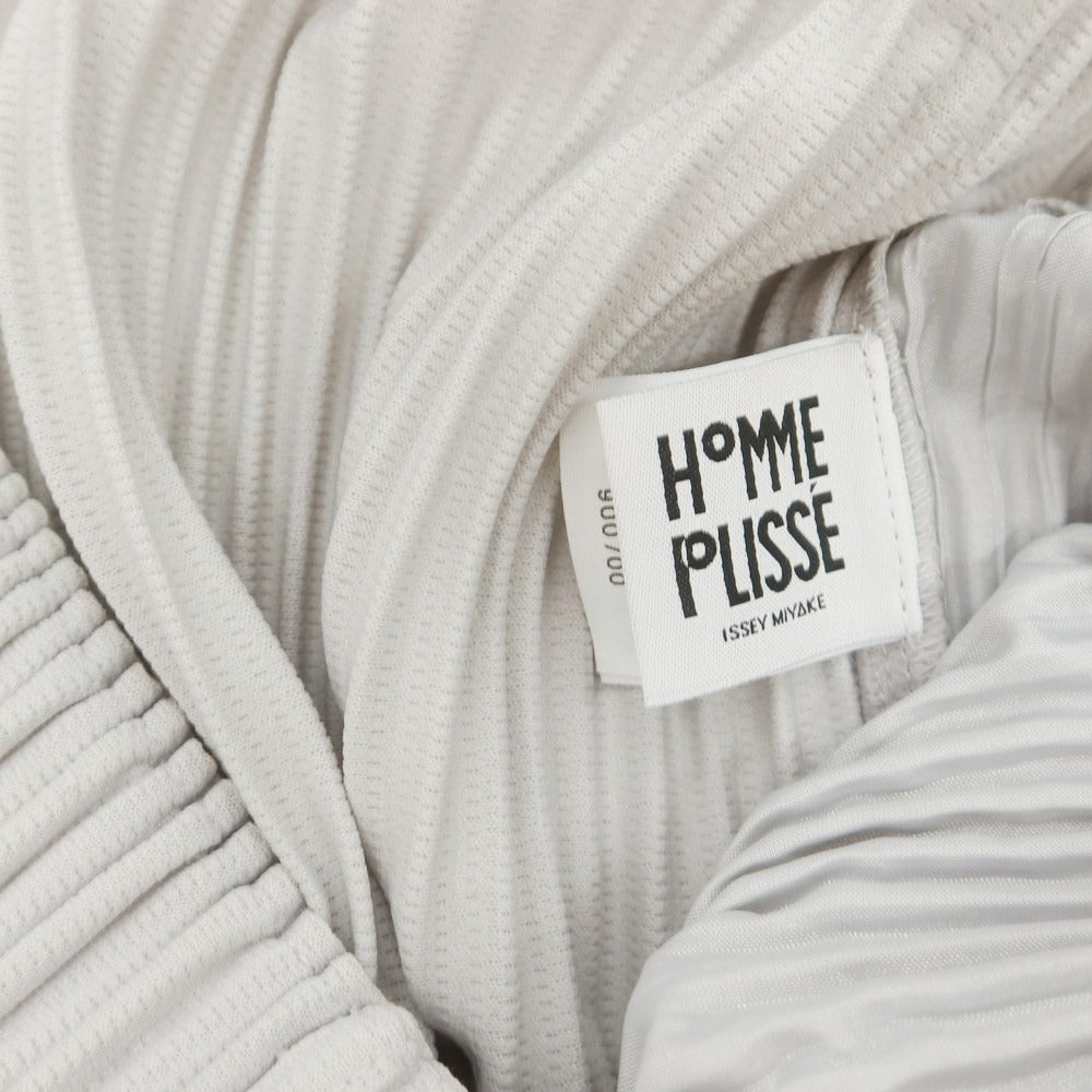 【中古】オム プリッセ イッセイミヤケ HOMME PLISSE ISSEY MIYAKE ポリエステル プリーツ イージーパンツ ライトグレー【 サイズ3 】【 状態ランクA 】【 メンズ 】 [BPD]