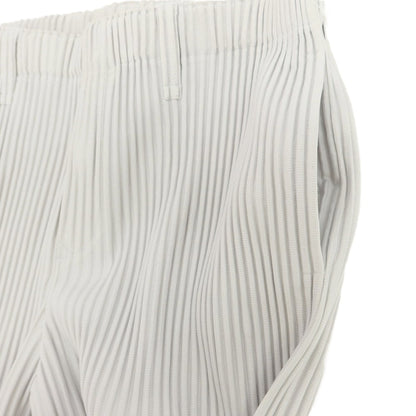 【中古】オム プリッセ イッセイミヤケ HOMME PLISSE ISSEY MIYAKE ポリエステル プリーツ イージーパンツ ライトグレー【 3 】【 状態ランクB 】【 メンズ 】