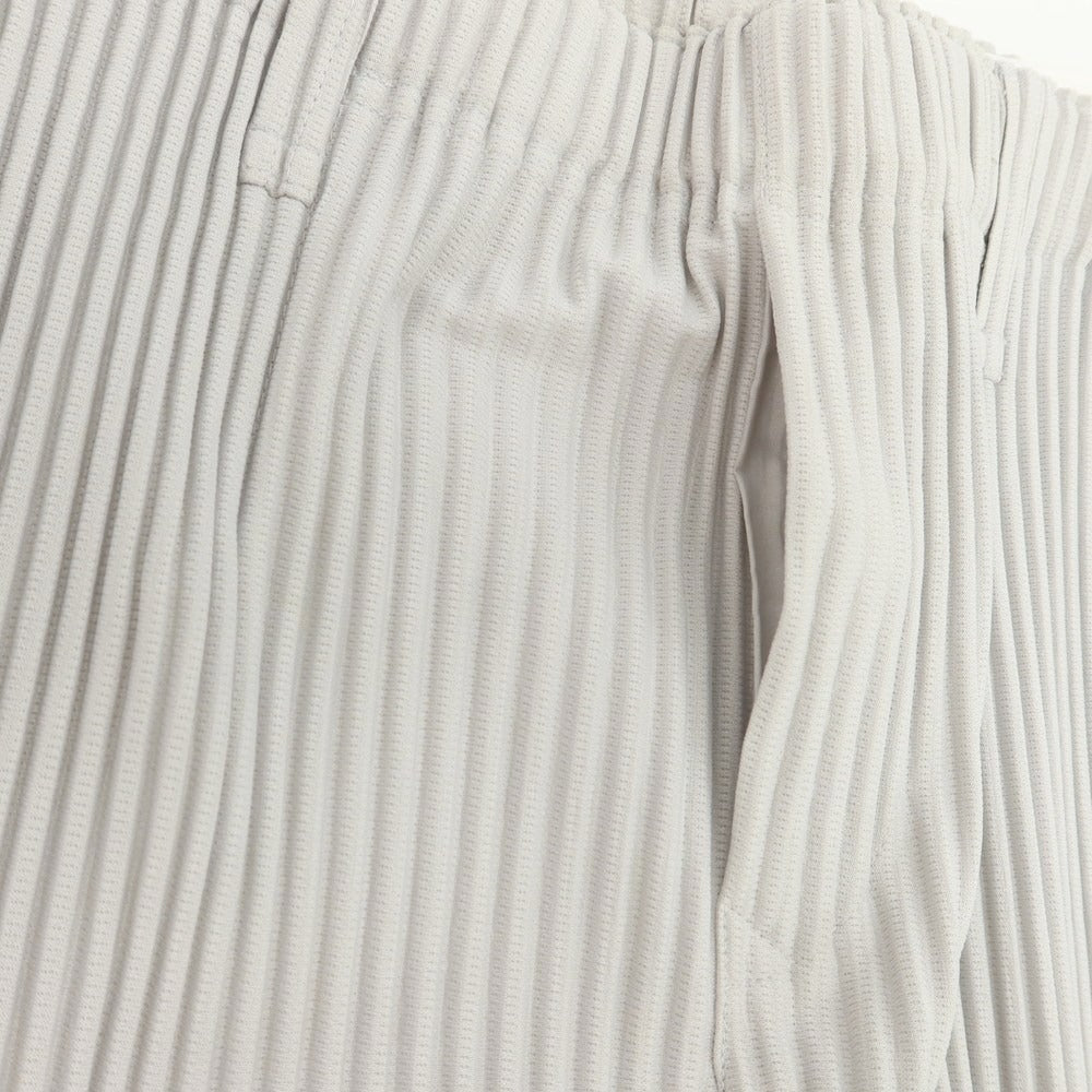 【中古】オム プリッセ イッセイミヤケ HOMME PLISSE ISSEY MIYAKE ポリエステル プリーツ イージーパンツ ライトグレー【 3 】【 状態ランクB 】【 メンズ 】
