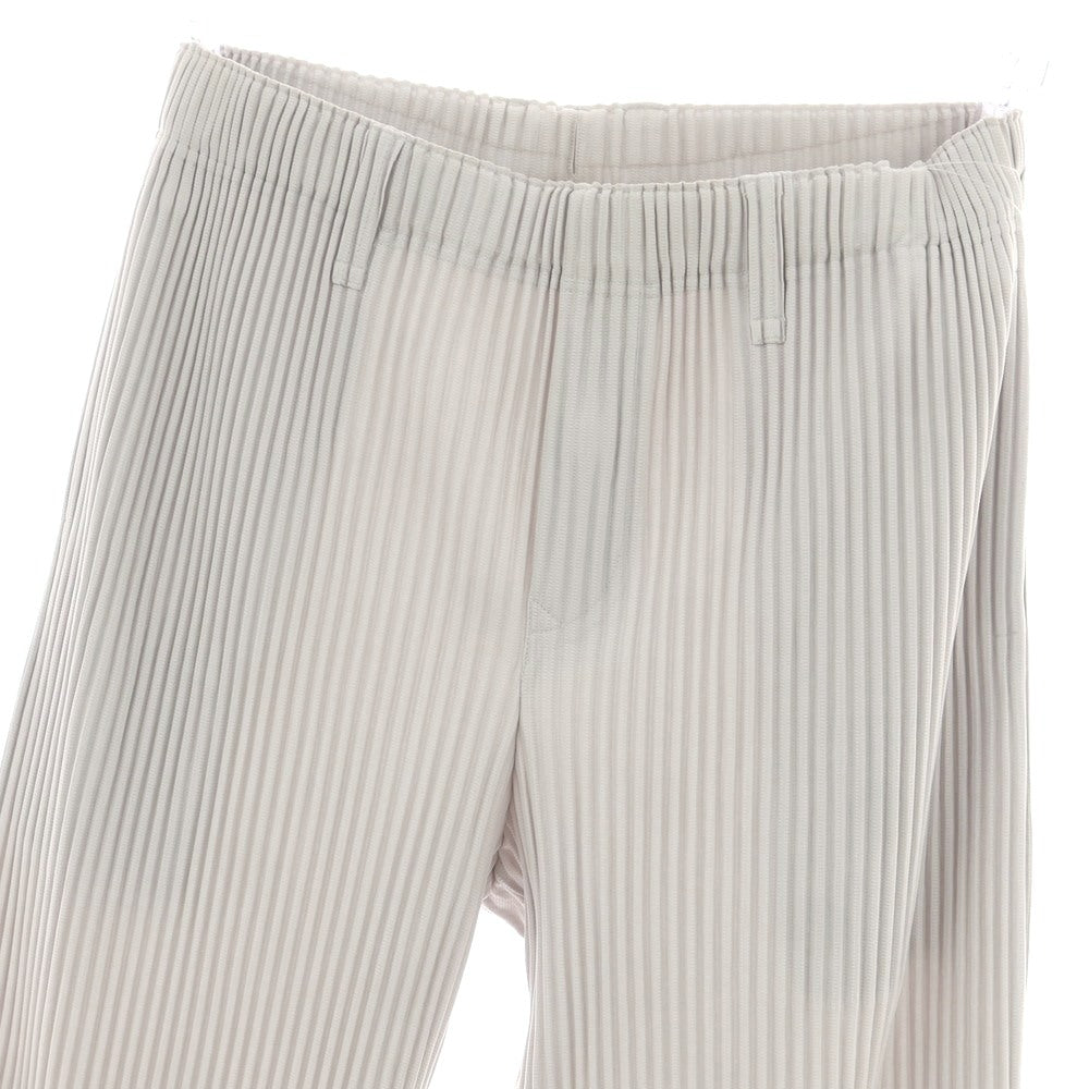 【中古】オム プリッセ イッセイミヤケ HOMME PLISSE ISSEY MIYAKE ポリエステル プリーツ イージーパンツ ライトグレー【 3 】【 状態ランクB 】【 メンズ 】