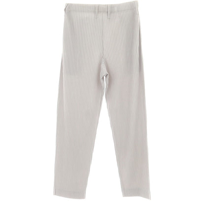 【中古】オム プリッセ イッセイミヤケ HOMME PLISSE ISSEY MIYAKE ポリエステル プリーツ イージーパンツ ライトグレー【 3 】【 状態ランクB 】【 メンズ 】