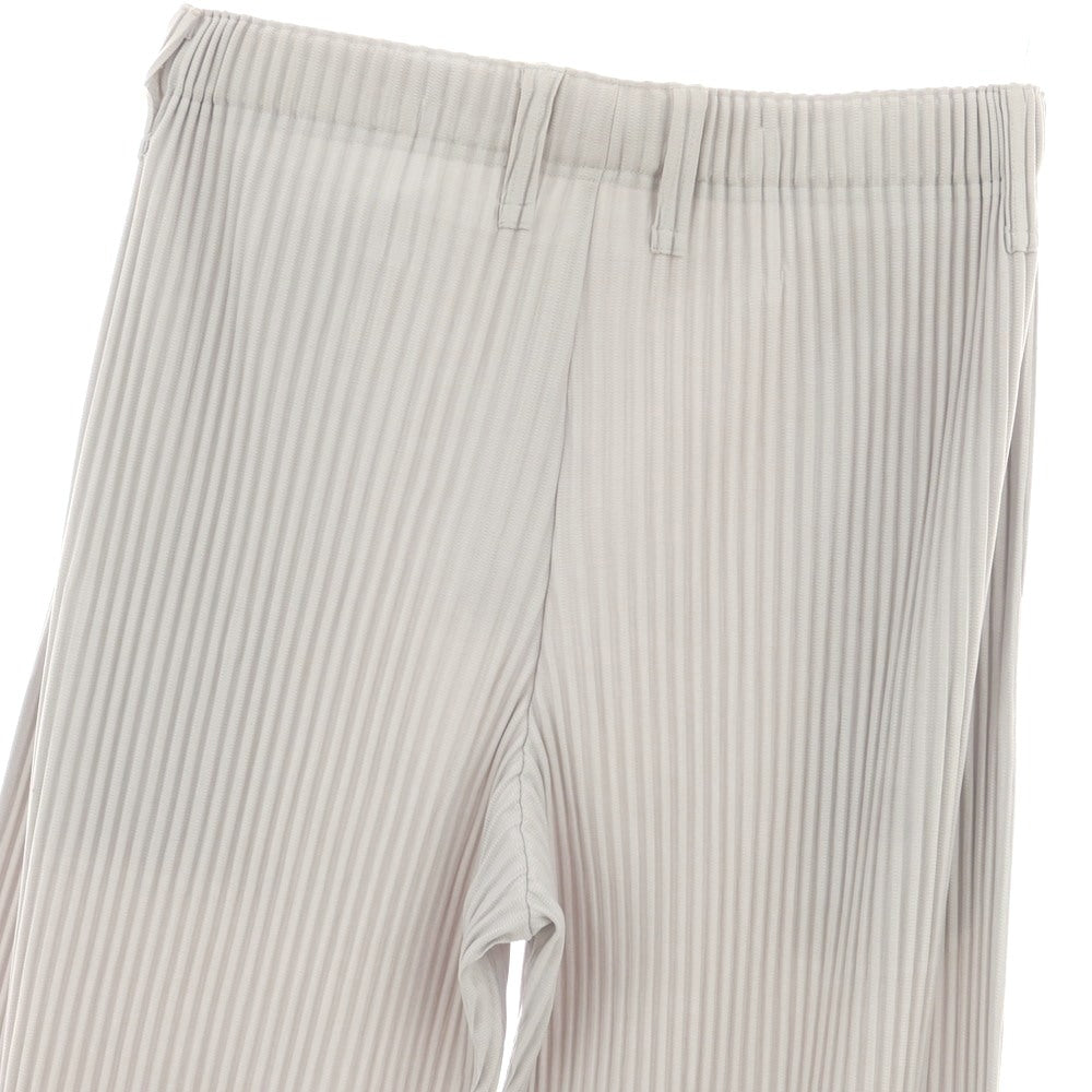 【中古】オム プリッセ イッセイミヤケ HOMME PLISSE ISSEY MIYAKE ポリエステル プリーツ イージーパンツ ライトグレー【 3 】【 状態ランクB 】【 メンズ 】