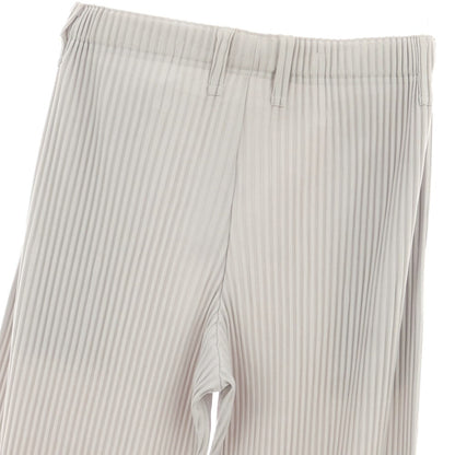 【中古】オム プリッセ イッセイミヤケ HOMME PLISSE ISSEY MIYAKE ポリエステル プリーツ イージーパンツ ライトグレー【 3 】【 状態ランクB 】【 メンズ 】