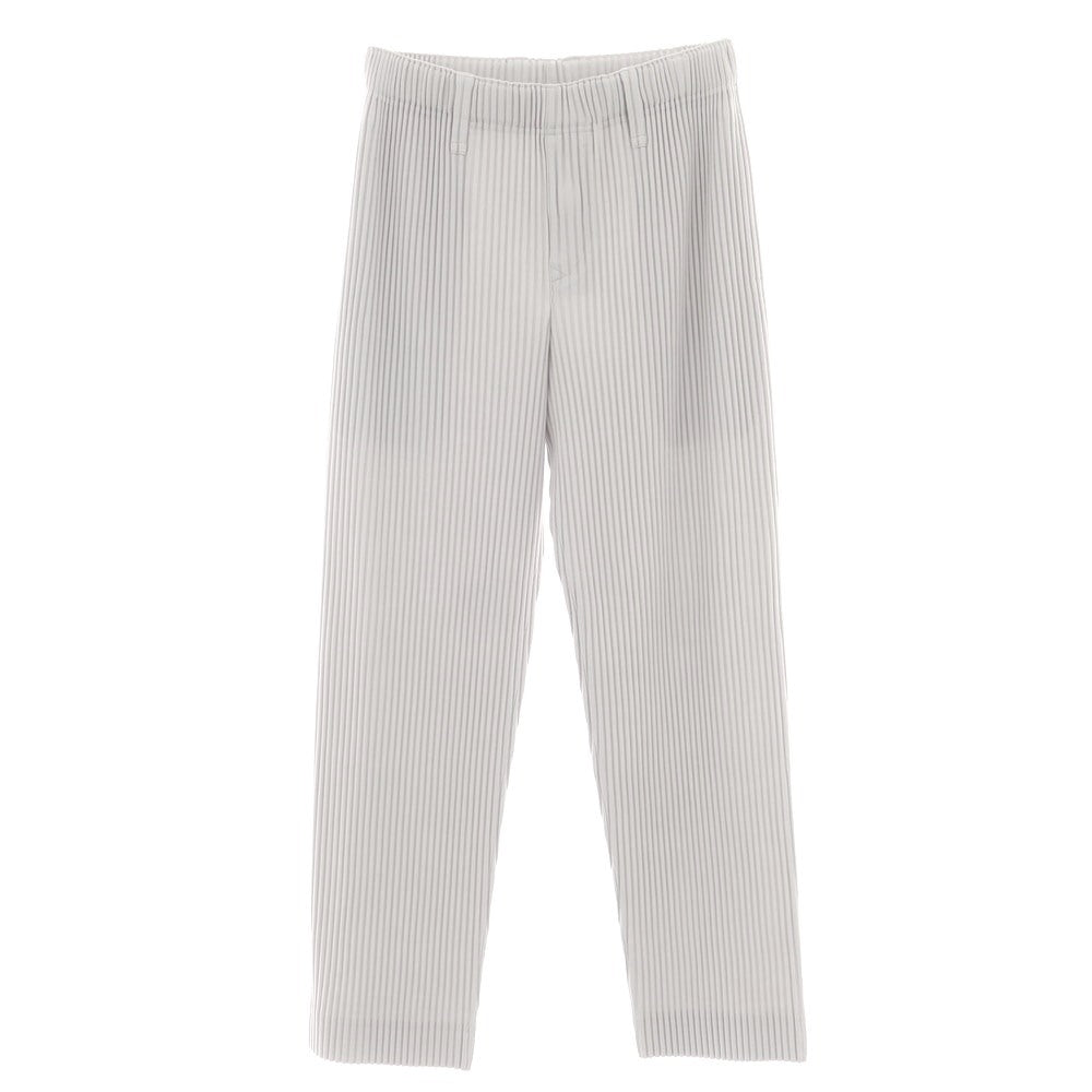 【中古】オム プリッセ イッセイミヤケ HOMME PLISSE ISSEY MIYAKE ポリエステル プリーツ イージーパンツ ライトグレー【 サイズ1 】【 状態ランクA 】【 メンズ 】 [BPD]