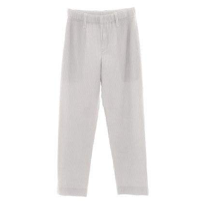 【中古】オム プリッセ イッセイミヤケ HOMME PLISSE ISSEY MIYAKE ポリエステル プリーツ イージーパンツ ライトグレー【 1 】【 状態ランクA 】【 メンズ 】