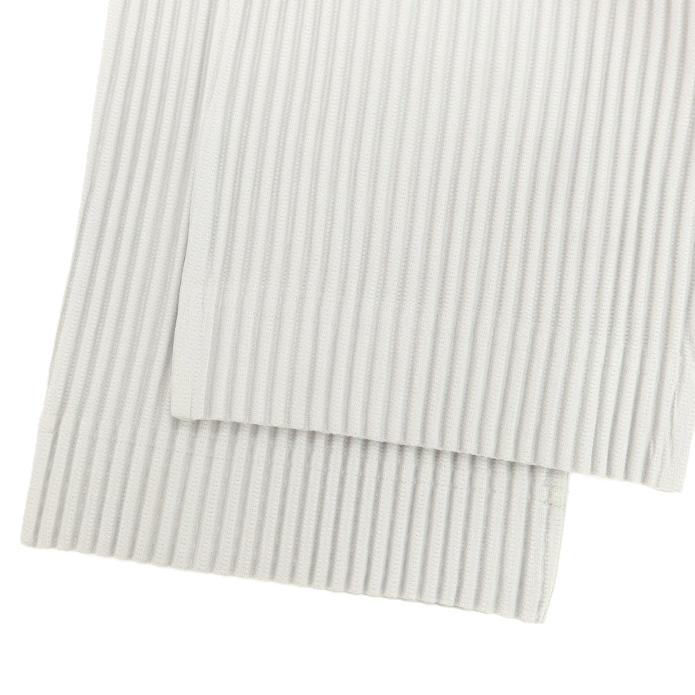 【中古】オム プリッセ イッセイミヤケ HOMME PLISSE ISSEY MIYAKE ポリエステル プリーツ イージーパンツ ライトグレー【 1 】【 状態ランクA 】【 メンズ 】