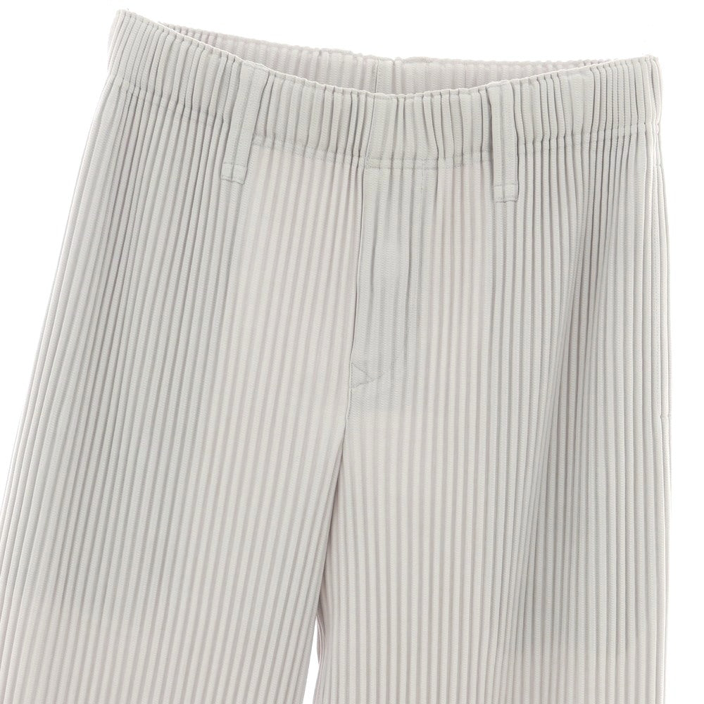 【中古】オム プリッセ イッセイミヤケ HOMME PLISSE ISSEY MIYAKE ポリエステル プリーツ イージーパンツ ライトグレー【 1 】【 状態ランクA 】【 メンズ 】