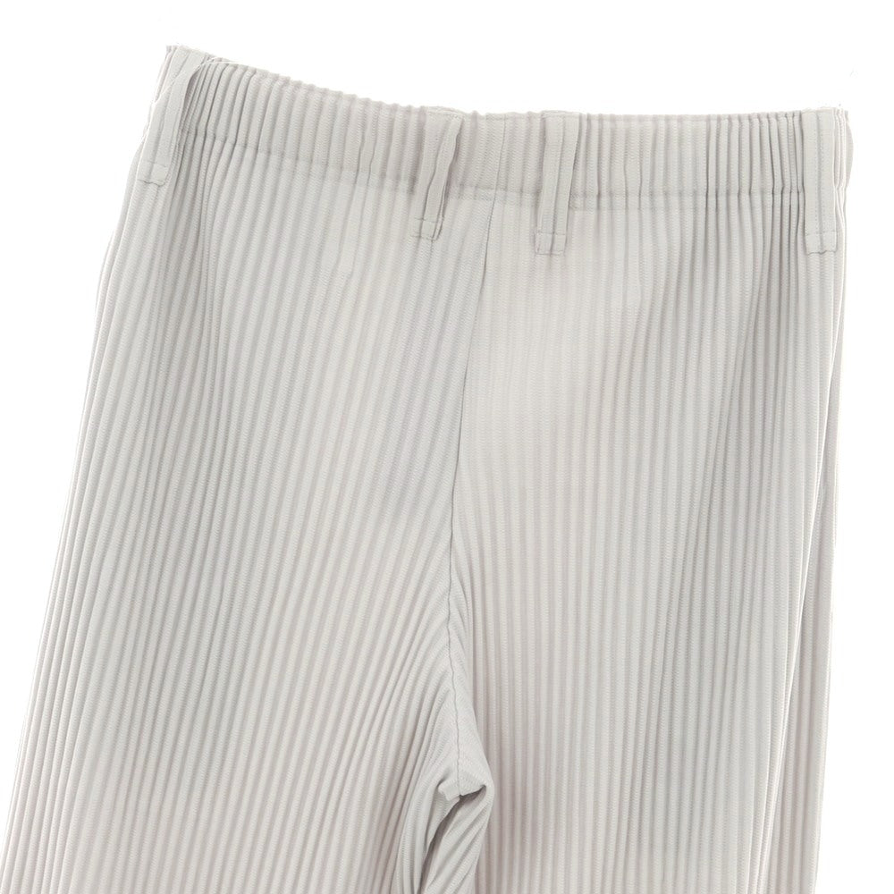【中古】オム プリッセ イッセイミヤケ HOMME PLISSE ISSEY MIYAKE ポリエステル プリーツ イージーパンツ ライトグレー【 サイズ1 】【 状態ランクA 】【 メンズ 】 [BPD]