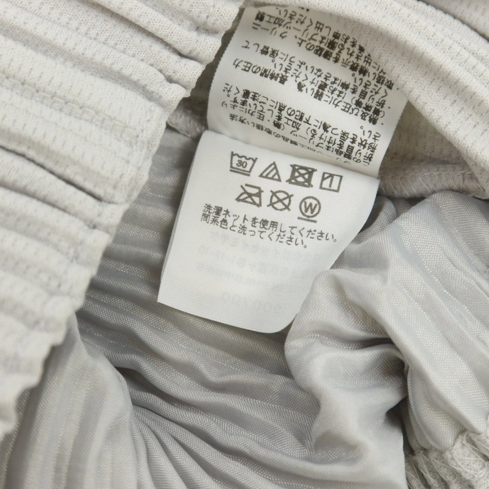 【中古】オム プリッセ イッセイミヤケ HOMME PLISSE ISSEY MIYAKE ポリエステル プリーツ イージーパンツ ライトグレー【 サイズ1 】【 状態ランクA 】【 メンズ 】 [BPD]