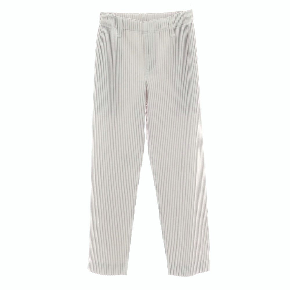 【中古】オム プリッセ イッセイミヤケ HOMME PLISSE ISSEY MIYAKE ポリエステル プリーツ イージーパンツ ライトグレー【サイズ1】【 状態ランクB 】【 メンズ 】[BPD]