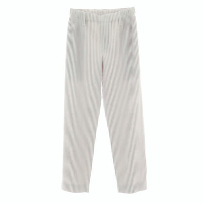 【中古】オム プリッセ イッセイミヤケ HOMME PLISSE ISSEY MIYAKE ポリエステル プリーツ イージーパンツ ライトグレー【 1 】【 状態ランクB 】【 メンズ 】