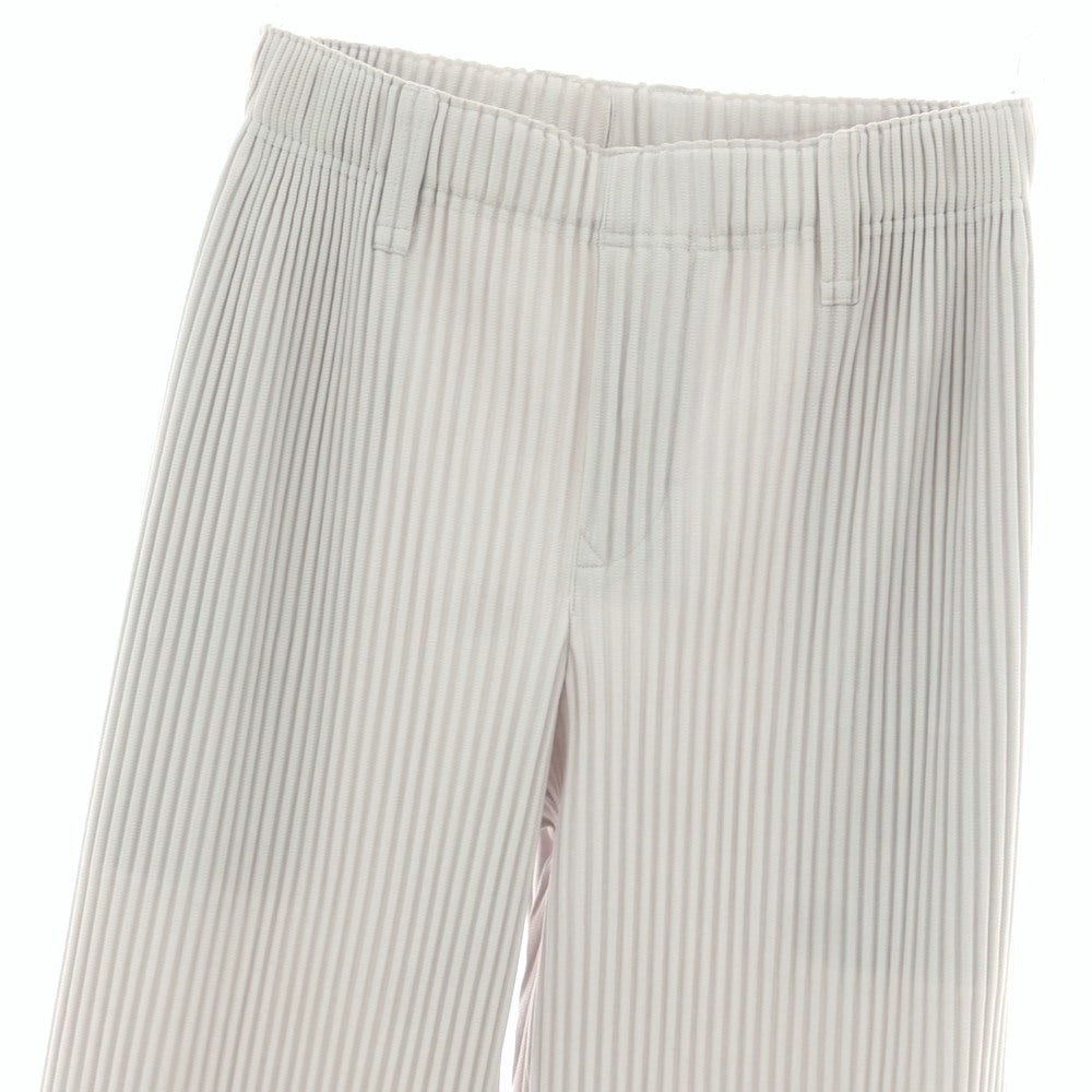 【中古】オム プリッセ イッセイミヤケ HOMME PLISSE ISSEY MIYAKE ポリエステル プリーツ イージーパンツ ライトグレー【サイズ1】【 状態ランクB 】【 メンズ 】[BPD]