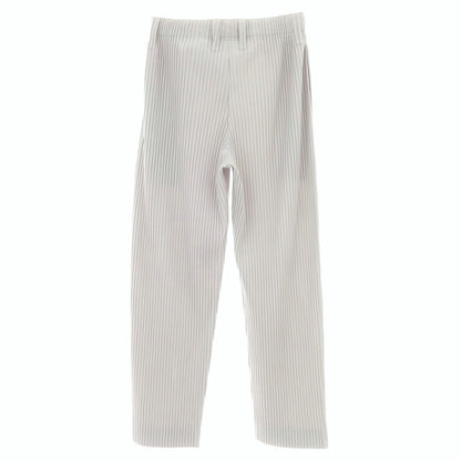 【中古】オム プリッセ イッセイミヤケ HOMME PLISSE ISSEY MIYAKE ポリエステル プリーツ イージーパンツ ライトグレー【 1 】【 状態ランクB 】【 メンズ 】