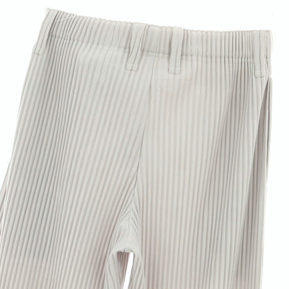 【中古】オム プリッセ イッセイミヤケ HOMME PLISSE ISSEY MIYAKE ポリエステル プリーツ イージーパンツ ライトグレー【 1 】【 状態ランクB 】【 メンズ 】