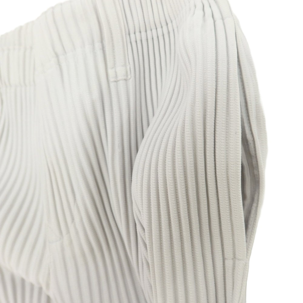 【中古】オム プリッセ イッセイミヤケ HOMME PLISSE ISSEY MIYAKE ポリエステル プリーツ イージーパンツ ライトグレー【サイズ1】【 状態ランクB 】【 メンズ 】[BPD]