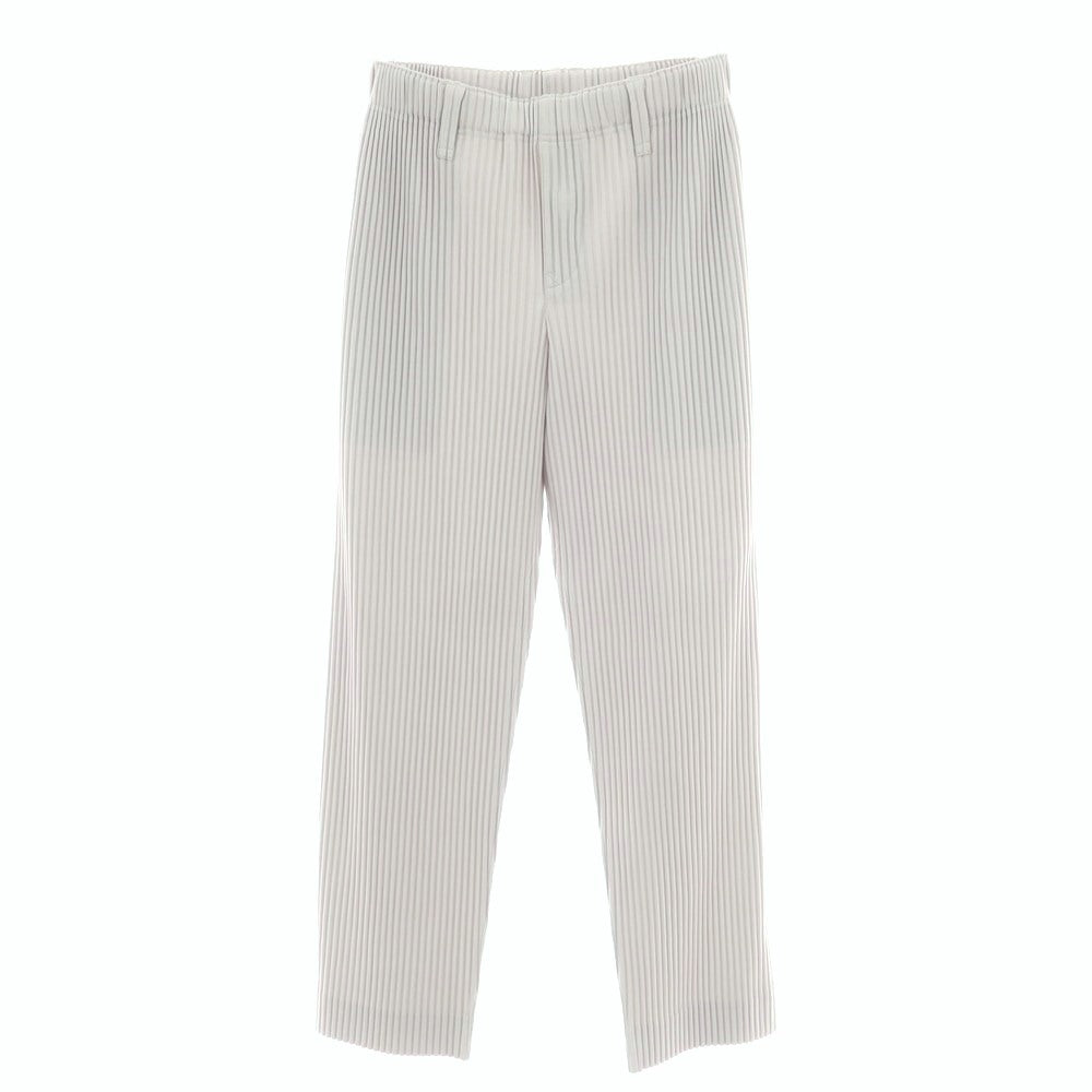 【中古】オム プリッセ イッセイミヤケ HOMME PLISSE ISSEY MIYAKE ポリエステル プリーツ イージーパンツ ライトグレー【サイズ1】【 状態ランクB 】【 メンズ 】[BPD]