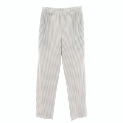 【中古】オム プリッセ イッセイミヤケ HOMME PLISSE ISSEY MIYAKE ポリエステル プリーツ イージーパンツ ライトグレー【 1 】【 状態ランクB 】【 メンズ 】