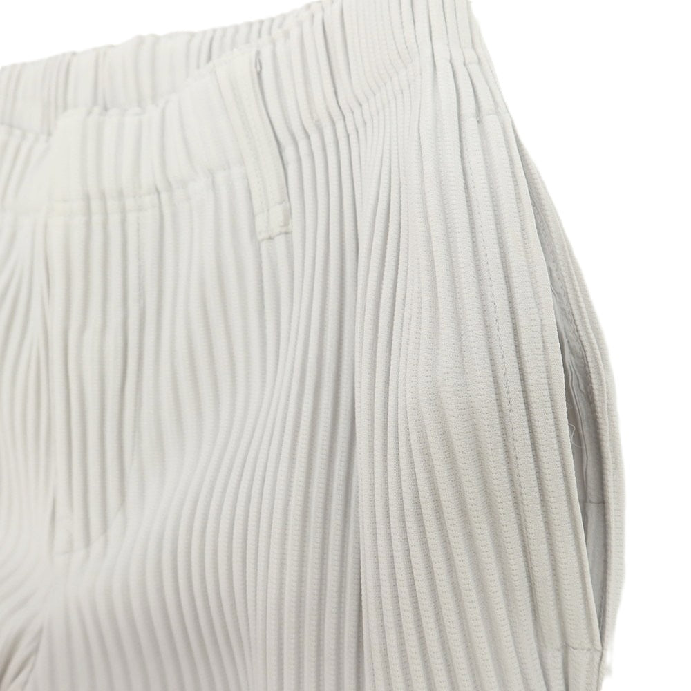 【中古】オム プリッセ イッセイミヤケ HOMME PLISSE ISSEY MIYAKE ポリエステル プリーツ イージーパンツ ライトグレー【サイズ1】【 状態ランクB 】【 メンズ 】[BPD]
