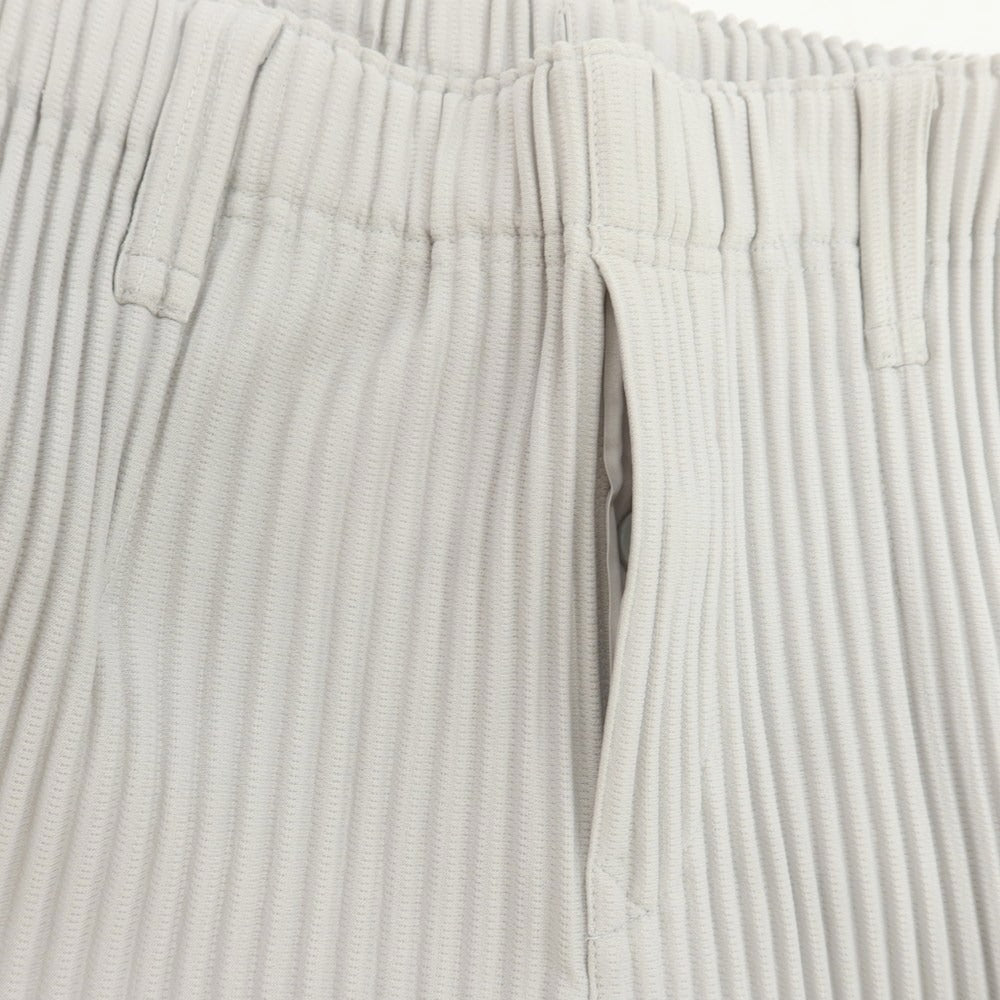 【中古】オム プリッセ イッセイミヤケ HOMME PLISSE ISSEY MIYAKE ポリエステル プリーツ イージーパンツ ライトグレー【サイズ1】【 状態ランクB 】【 メンズ 】[BPD]