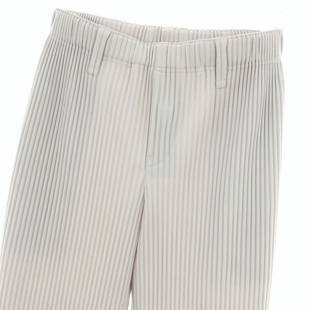 【中古】オム プリッセ イッセイミヤケ HOMME PLISSE ISSEY MIYAKE ポリエステル プリーツ イージーパンツ ライトグレー【 1 】【 状態ランクB 】【 メンズ 】